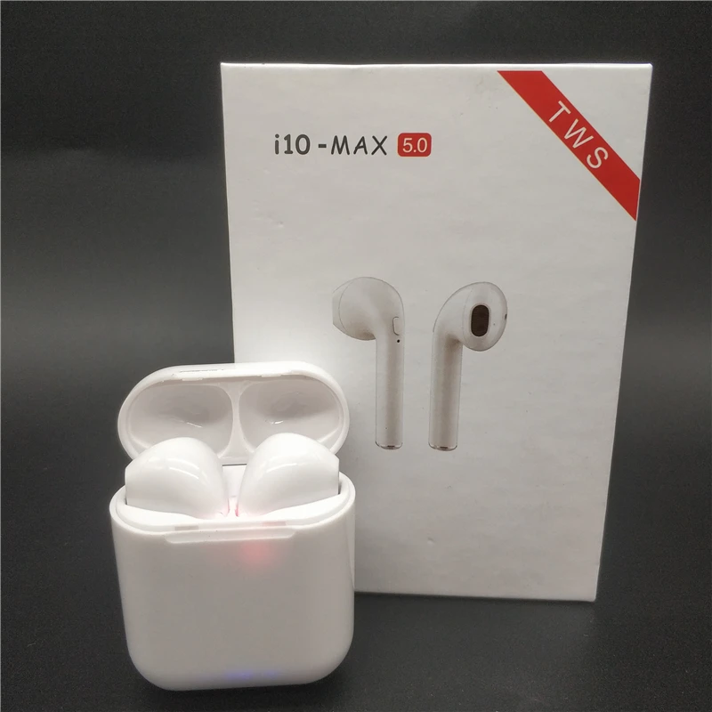 Наушники i10 Max TWS беспроводные наушники Bluetooth 5 0 мини с зарядным устройством