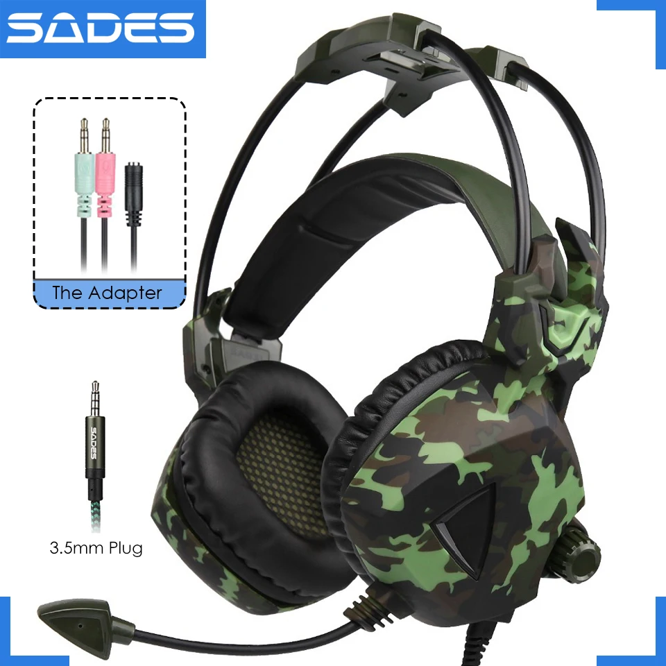 bilder für Original SADES SA-931 Deep Bass Headset Gaming Kopfhörer Kopfhörer Mit Mic Für Laptop/Xiaomi Handy/PC bilder für Original SADES SA-931 Deep Bass Headset Gaming Kopfhörer Kopfhörer Mit Mic Für Laptop/Xiaomi Handy/PC