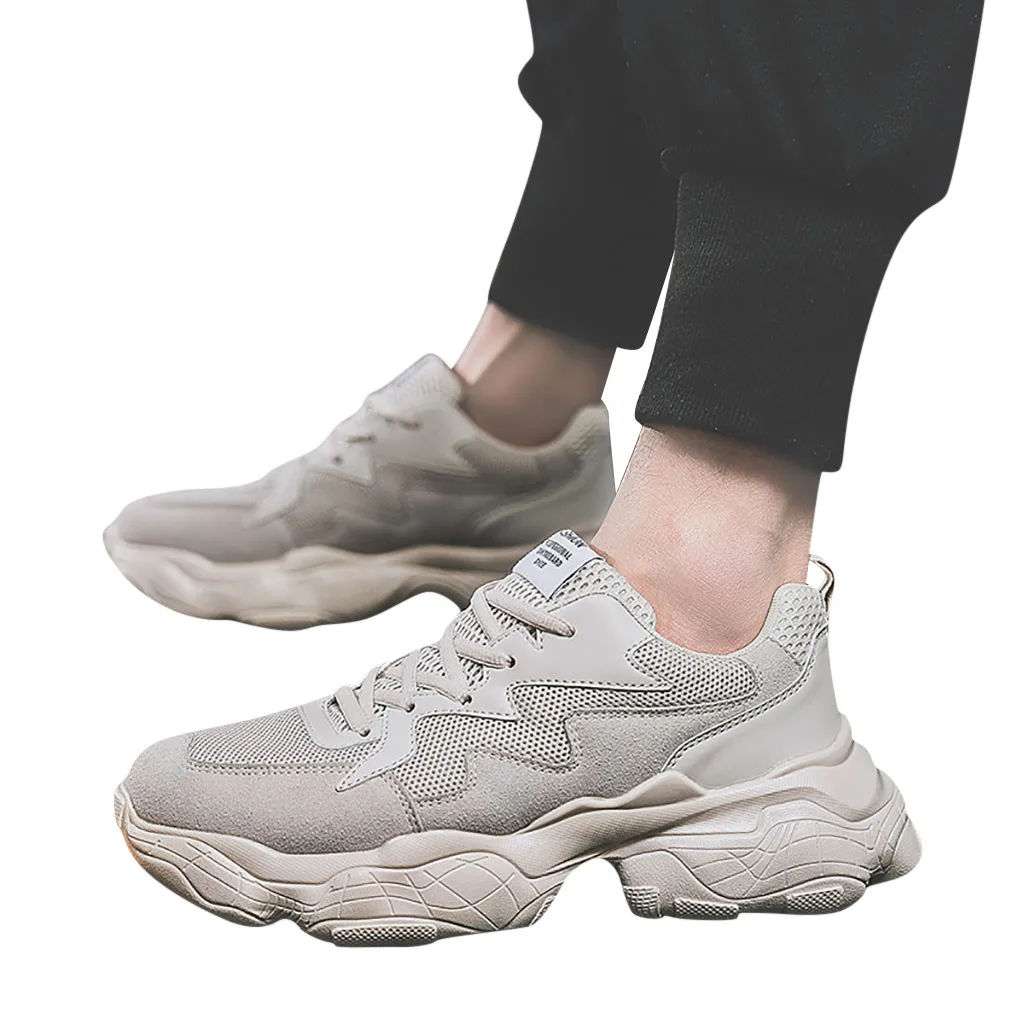 

SIKETU 2019 Fashion Shoes Leisure Lace-Up Sporting Shoes Mesh Breathing Running Sneakers chaussure homme#G35