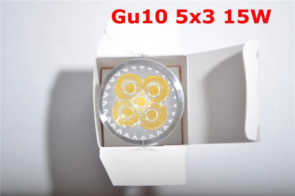 GU10 прожектор Светодиодная лампа 9 Вт 12 Вт 15 Вт GU10 светодиодные лампочки 110 В 220 В Dimmable пятно света Spotlight Теплый/Холодный белый