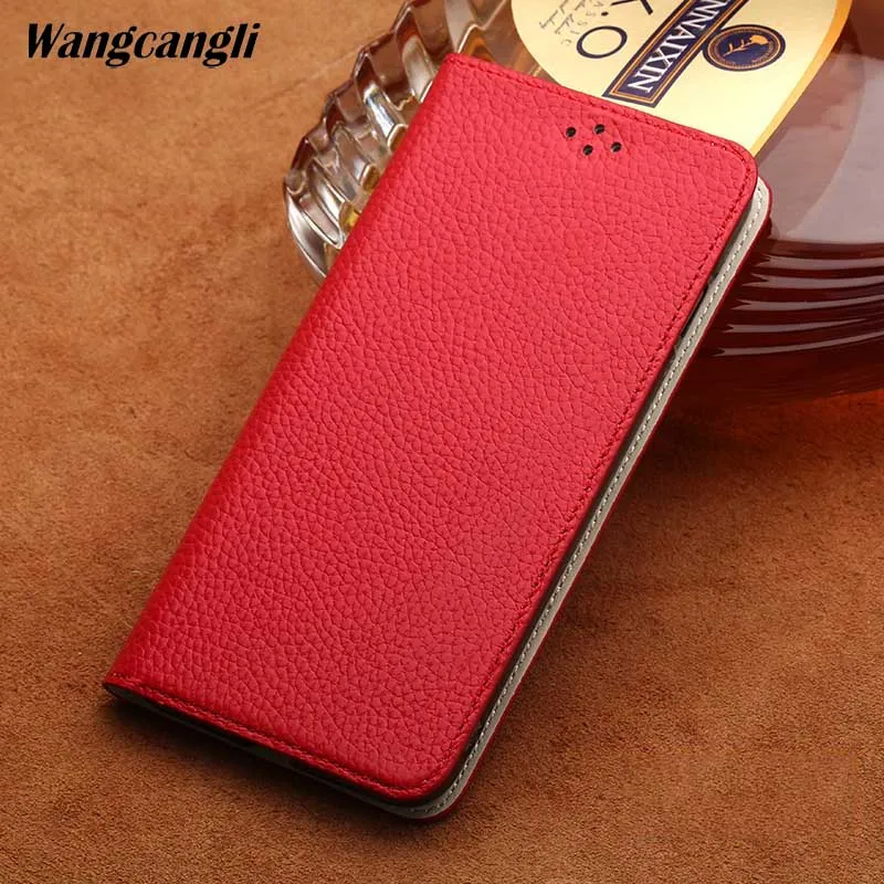 

Genuine Leather flip phone case for LG G7 lychee texture handmade custom phone case for LG G7 G6 Q6 V30 Nexus 5X