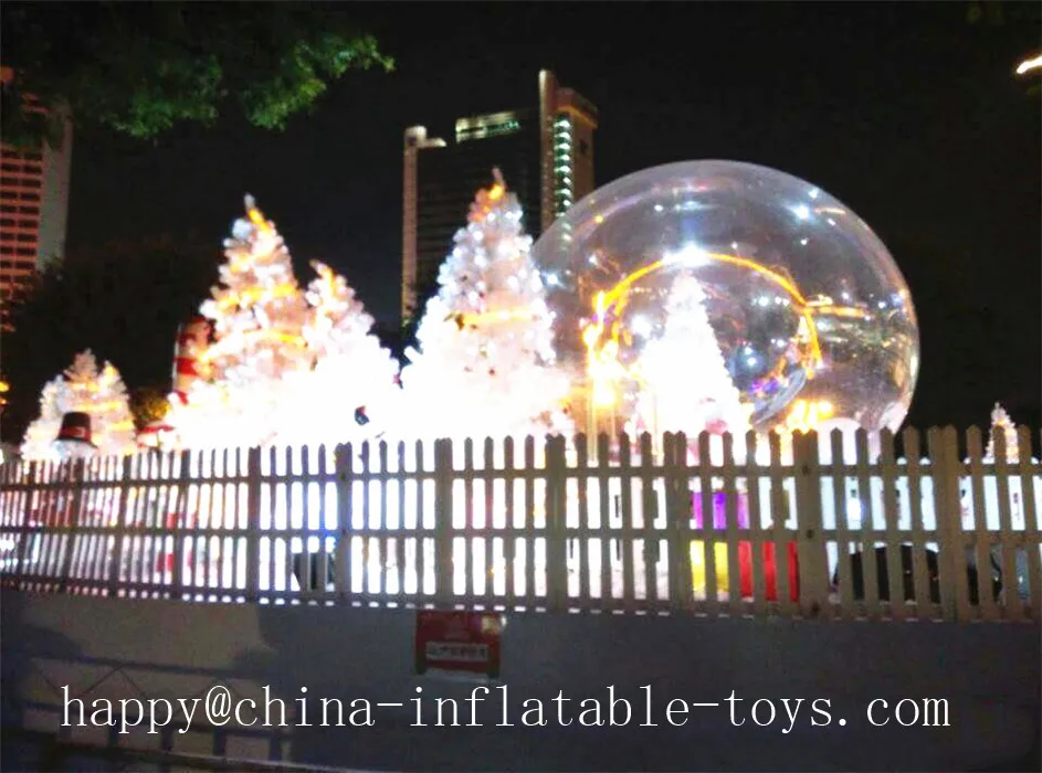 4m Inflatable Balls For Christmas Decoration Advertising PVC Transparent Inflatable Christmas Ball