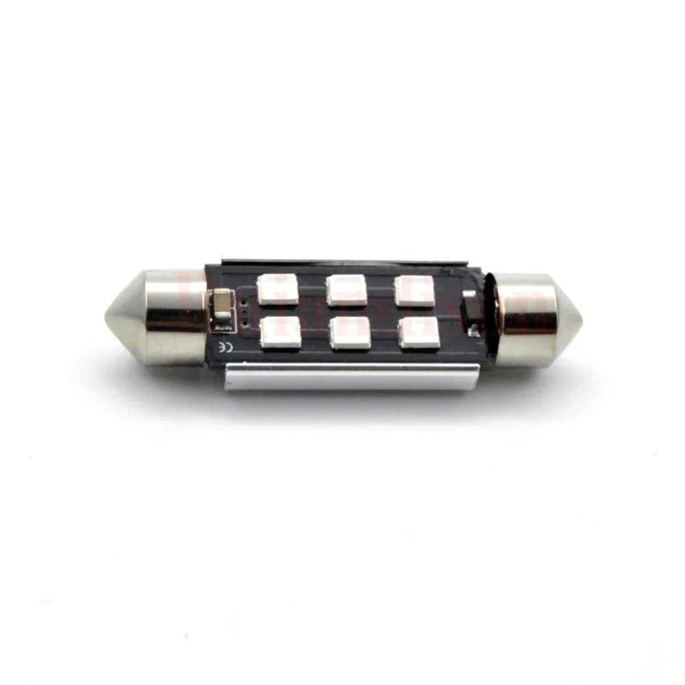 2 шт. 36 мм/39 мм/41 мм без Полар флиса с can bus 6 3030LED 6418 C5W номерных знаков или укрыты