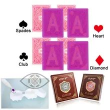 GYT 609 бумажные игральные карты с маркировкой Волшебные невидимые карты для УФ-контактных линз накручивание в казино азартные игры анти покер накрутка