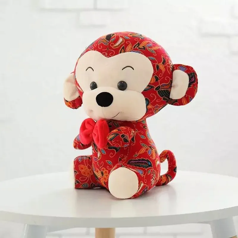 New Arrived Chinese Style Cute Monkey Plush Toy Lucky Monkey Soft