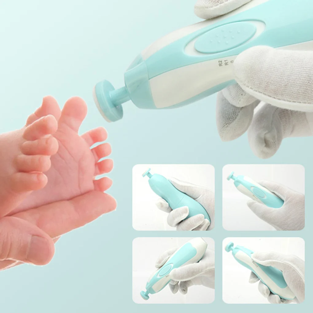 Детский автоматический Электрический триммер для ногтей, детские ножницы, безопасная машинка для стрижки ногтей, резак для детей, набор инструментов для новорожденных