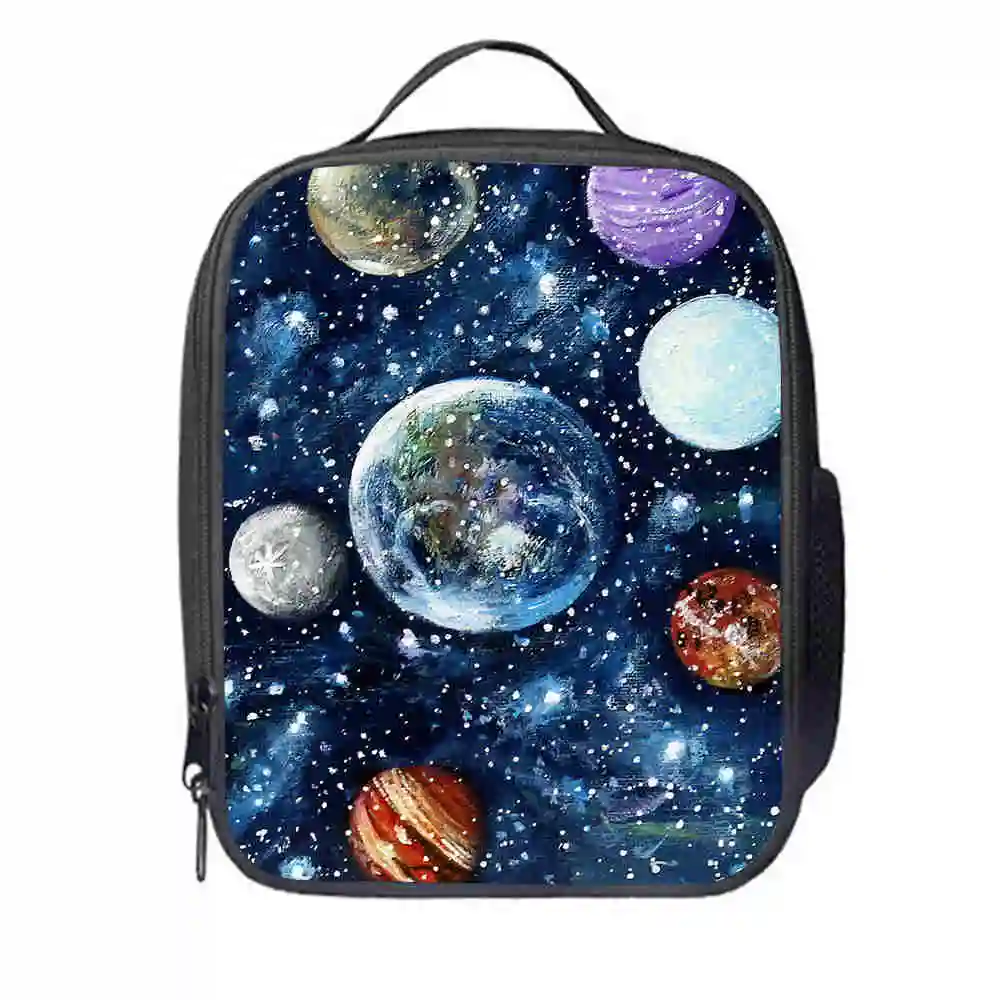 Galaxy Lunch Bag Space Customized Universe Anime для женщин и мужчин подростков мальчиков девочек