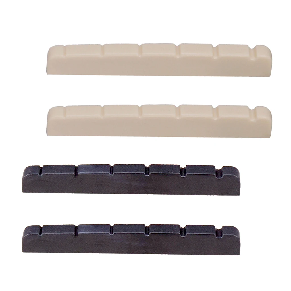 2 Pack 6 String Electric Guitar Nut Slotted for Fender ST TL Style Guitar Replacement