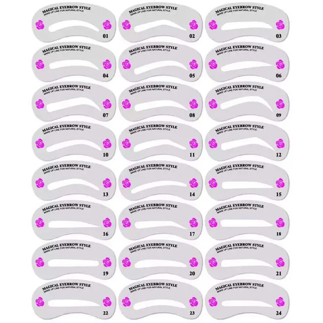 Best Offers 24 Styles Eyebrow Shaping Stencils Templates Kit Makeup Tools Accessories Shaper Set Template Tool Beauty Tools Eye for Women Best Offers 24 Styles Eyebrow Shaping Stencils Templates Kit Makeup Tools Accessories Shaper Set Template Tool Beauty Tools Eye for Women