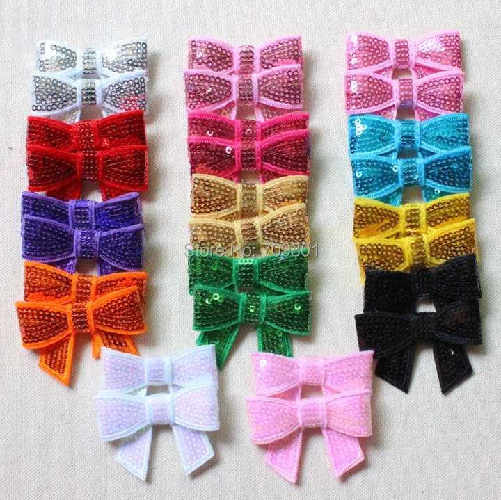 120 шт. Детские блестящие банты для волос 14 цветов|bow hair accessories|hair accessorieshair accessories free