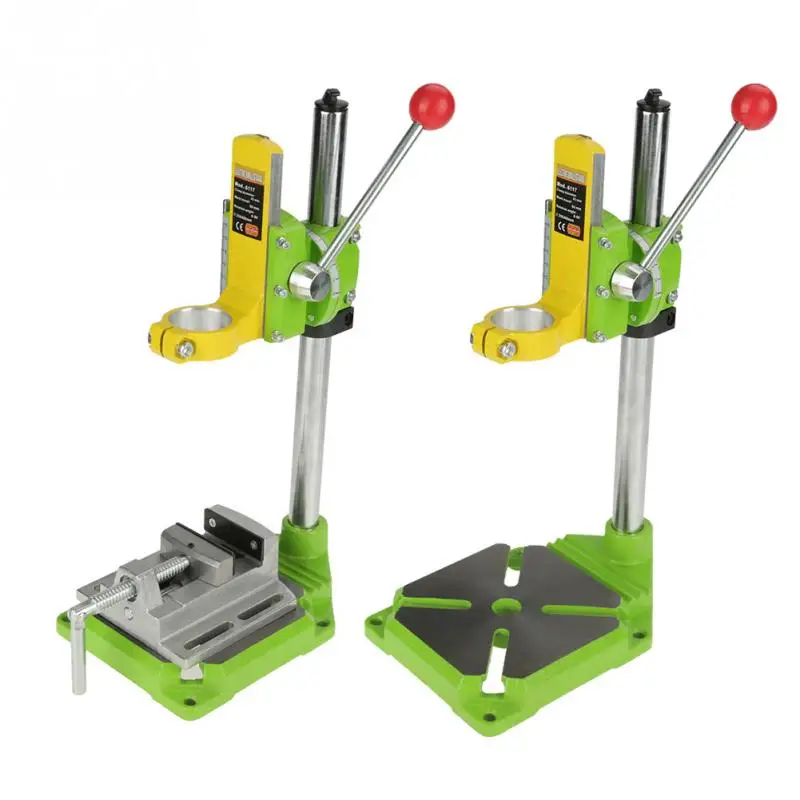 

Drill Stand Drill Holder Press Work Station Rotary Tool Guide Stand Bracket (include Flat-nose Vice) Drill Bracket for sanding