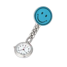 Excessive High quality Exact Clip-On Pendant Quartz Motion Nurse Brooch Fob Tunic Pocket Watch With Smile Face Pendant Relojes Mujer