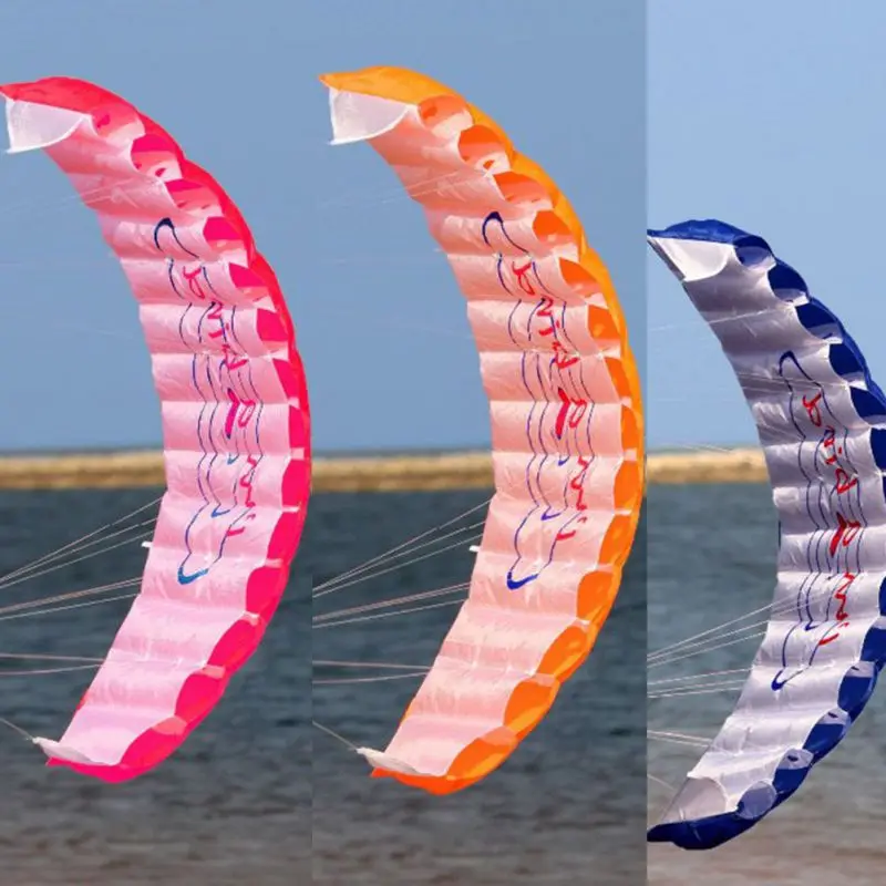 

New Parachute Dual Line Stunt Kite Parapente Parafoil Nylon Kite Travel Paragliding Kitesurf Sport Toy Accessories