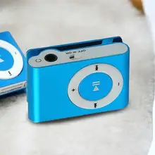 Портативный мини Mp3 музыкальный клип плеер MP3 плеер Поддержка Micro TF слот для карт USB яркие цвета зеркальный Спортивный MP3 плеер