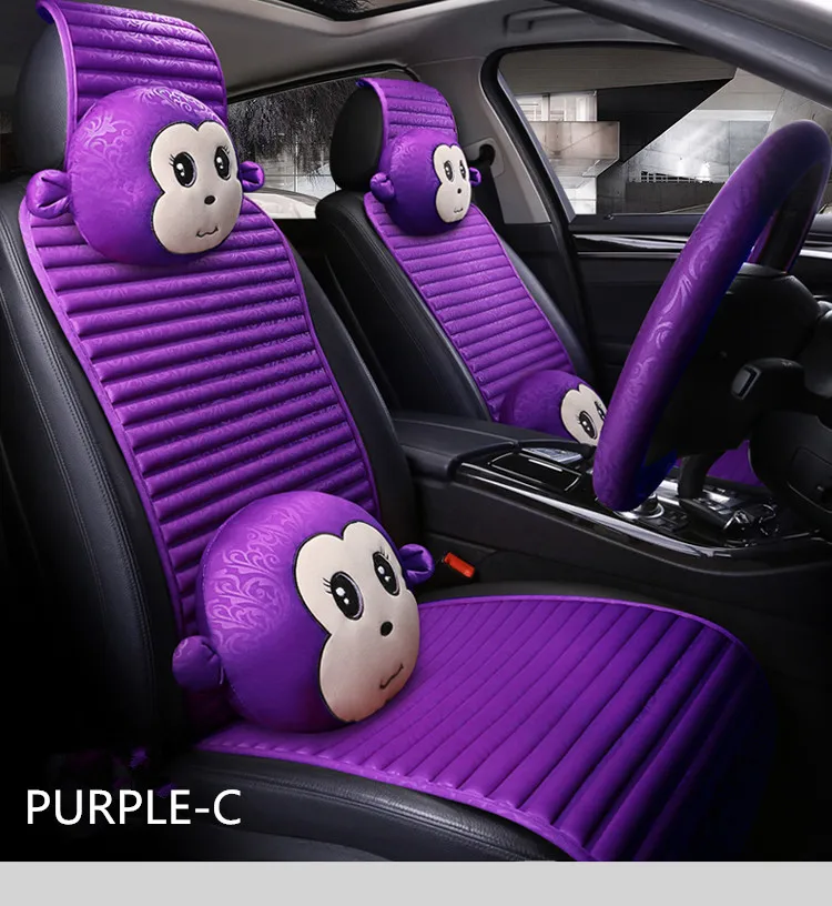 

5 pcs Breathable Fashion Car Seat pad Universal size car cushion Fits Most Car or SUV Car Styling Non-slip Front Seat cushion