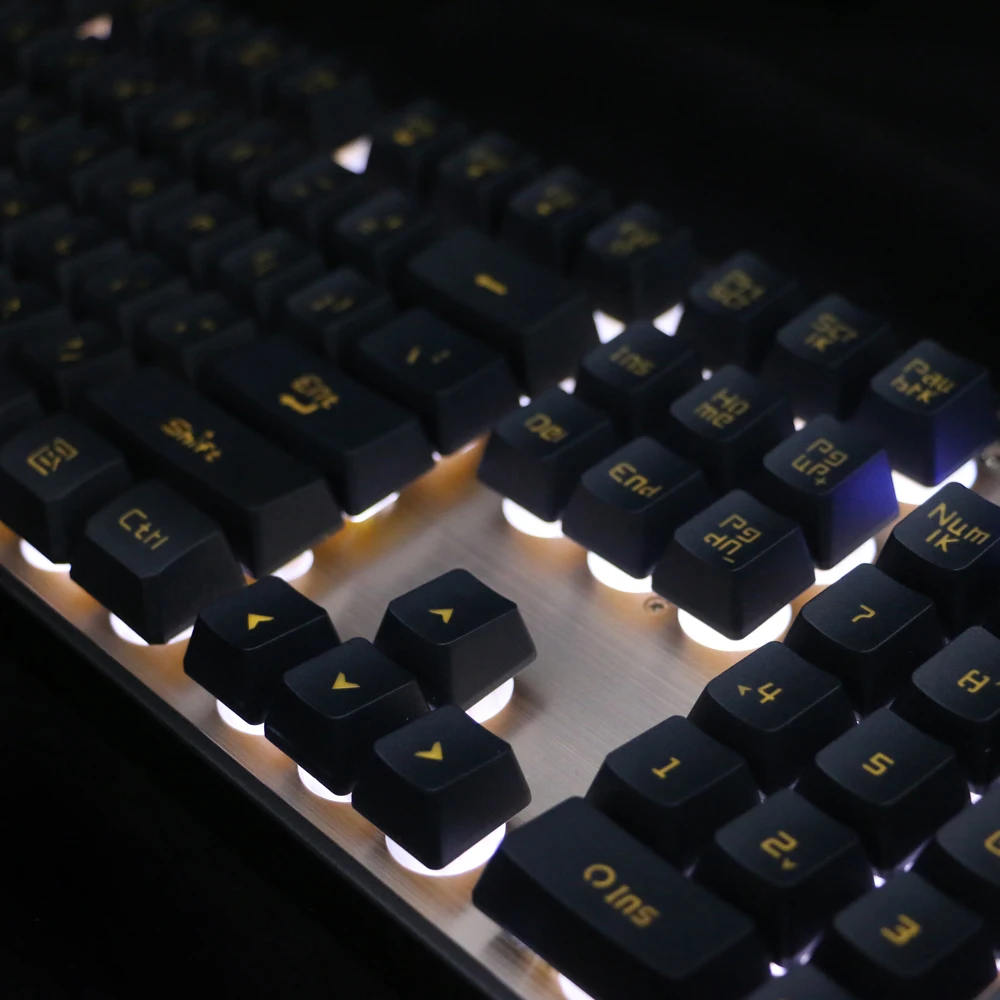 Motospeed K10 104 клавиш USB Проводная эргономичная мультимедийная игровая клавиатура с