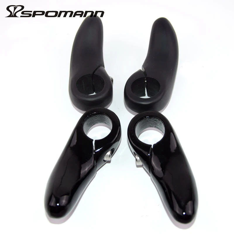 

Hot selling Ultra-light carbon fiber MTB bicycle handlebar bar end really ergonomic bike horn parts UD black