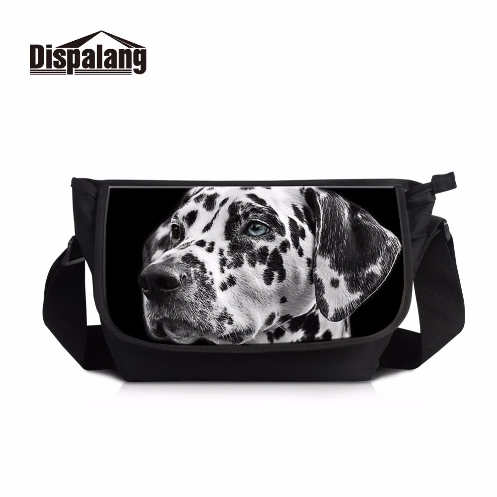 Dispalang Мопсы собак Для мужчин сумка животных студенты Повседневное Crossbody Сумка подростковая Портативный сумки на плечо большой Bolsa Sac
