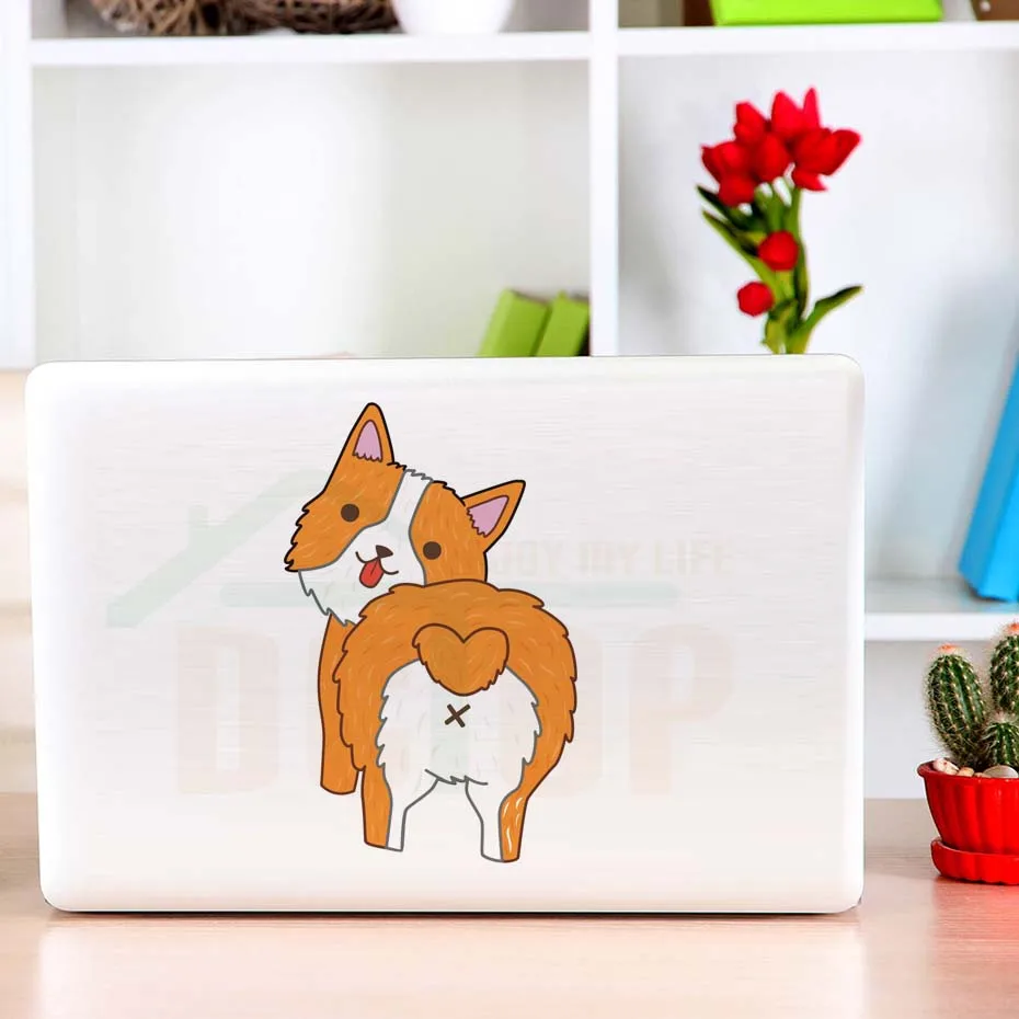 Cute Dog Color Wall Sticker For Kids Rooms Laptop Car Decor Funny Cat Art Decals Diy Refrigerator Posters Home | Дом и сад