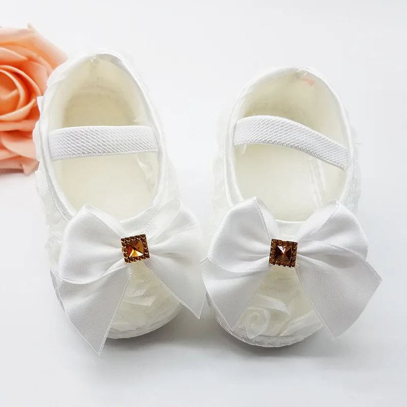 

Spring/autumn Soft Soled Girls baby 4 color Shoe Cute Boots Christening Baptism Shoes