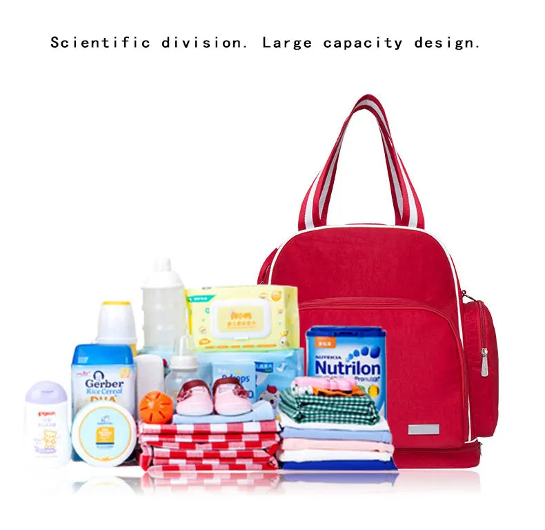 Модная детская сумка, многофункциональная сумка для мамы, рюкзак для мамы, большая Вместительная дорожная сумка для мамы и ребенка, сумка для подгузников Hanimom