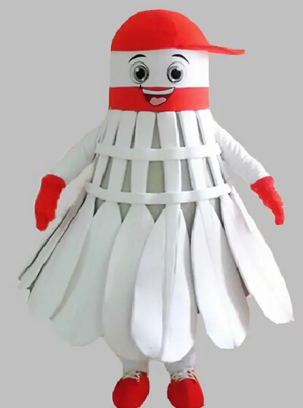 Factory Custom Badminton Mascot Costume Adult Size shuttlecock