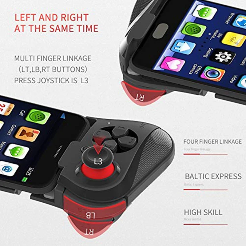 Top Deals Mocute 058 Wireless Bluetooth Gamepad Gaming Controller For Samsung Android Phone Pubg Ga