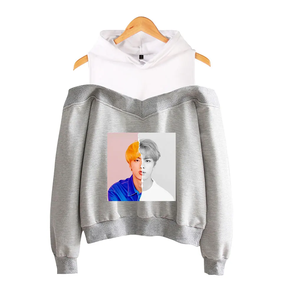 YOUNG FOREVER BTS JIN Liefde Jezelf Mouwen LOVE YOURSELF TO TEAR Hip Hop Casual Schouder FAKE LOVE Hoodies Sweatershirt Wom YOUNG FOREVER BTS JIN Liefde Jezelf Mouwen LOVE YOURSELF TO TEAR Hip Hop Casual Schouder FAKE LOVE Hoodies Sweatershirt Wom