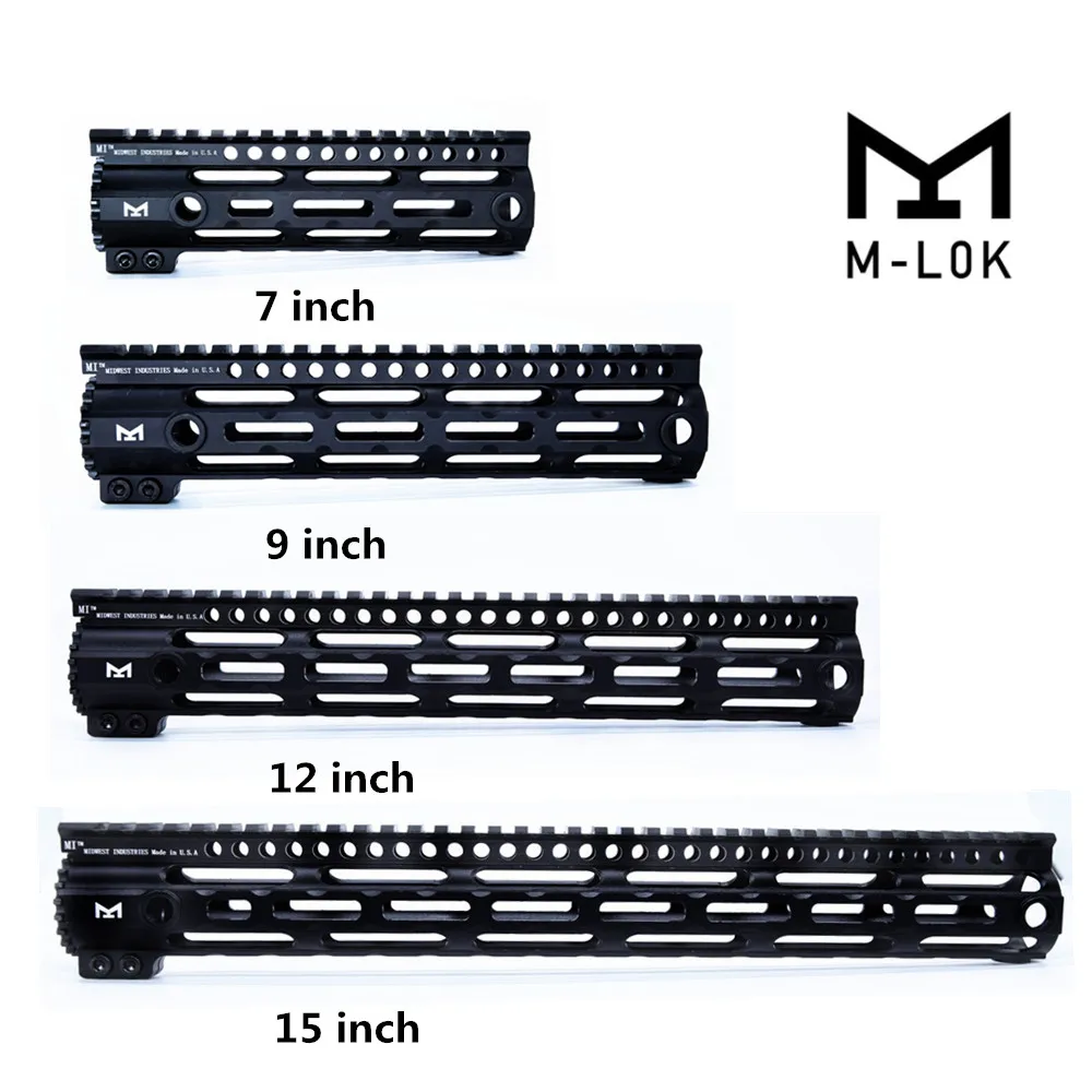 Ultra Leve Livre Float Handguard Airsoft Tactical Picatinny Ferroviário Base Forend Scope Montar M-lok Ar-15 m4 3 ???_??