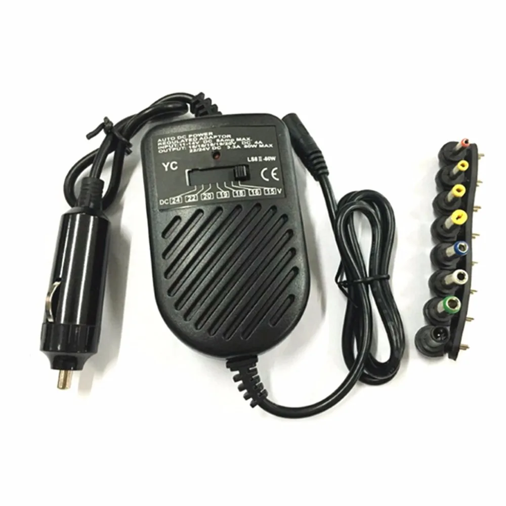 15V to 24V 8 x Detachable DC plugs Universal Car DC Laptop Charger Power Supply Adapter for Laptop Notebook 15V to 24V 8 x Detachable DC plugs Universal Car DC Laptop Charger Power Supply Adapter for Laptop Notebook