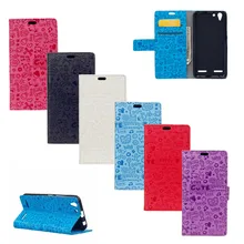 Cartoon Phone Bag For Lenovo A6020 Graffiti Leather Wallet Protective Cover For Lenovo A6020 A 6020 Case 5.0″ Card holder