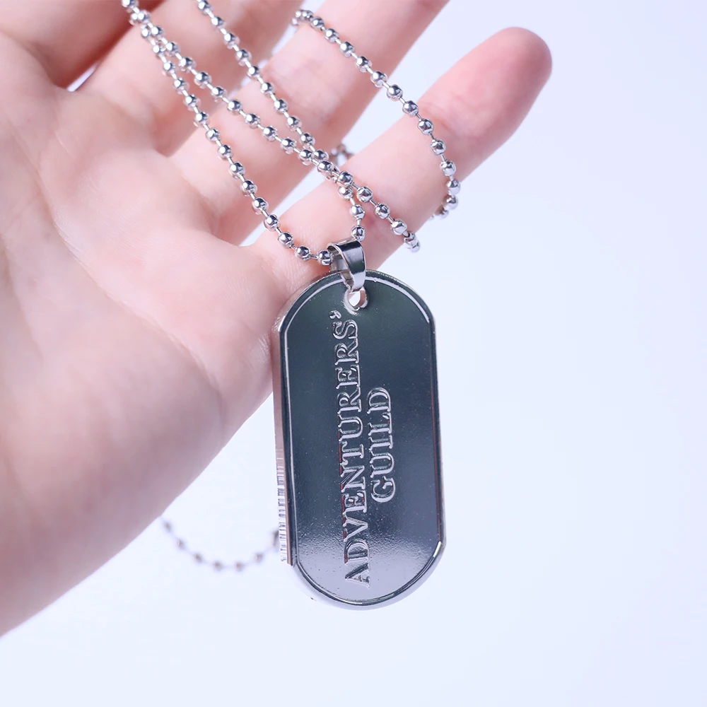 

2018 Anime Goblin Slayer Necklace Metal Accessories Cosplay Man Halloween Goblin Slayer Props
