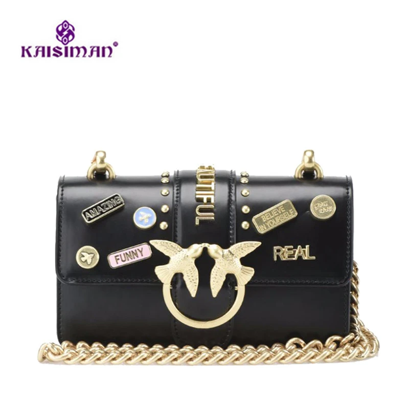 

INS Popular Handbag Women Bags Fashion Swallow Beautiful Letter Logo Designer Shoulder Crossbody Bags Rivet Clutch Purse Bag Sac