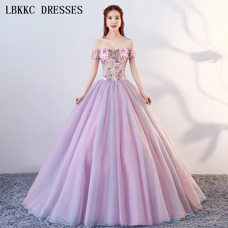light purple evening gown