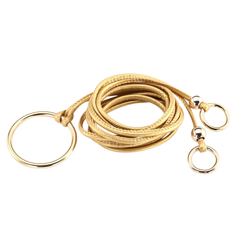 

Belt For Sweetness Women Belts Fashion Solid Candy Color Thin Skinny Waistband Adjustable Slender Belt Dress Accessories 2019
