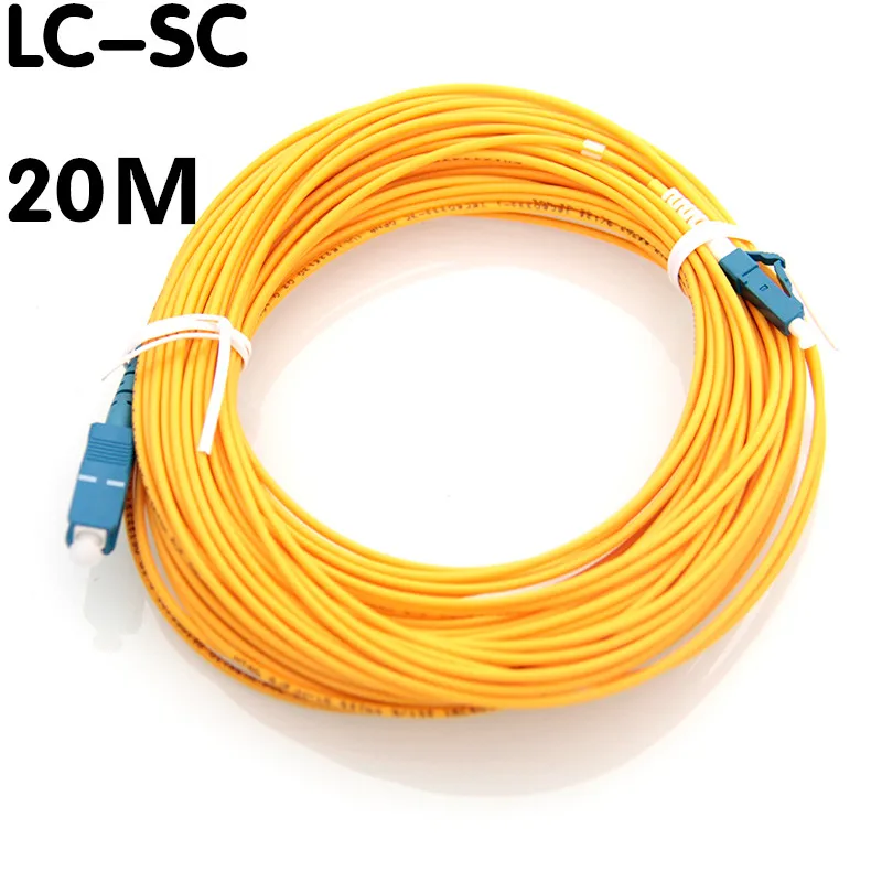 Волоконно-оптический кабель SC-LC патч-корд sm sx 3 мм 20 м 9/125um Оптическое волокно гибкий кабель SC/UPC-LC/UPC