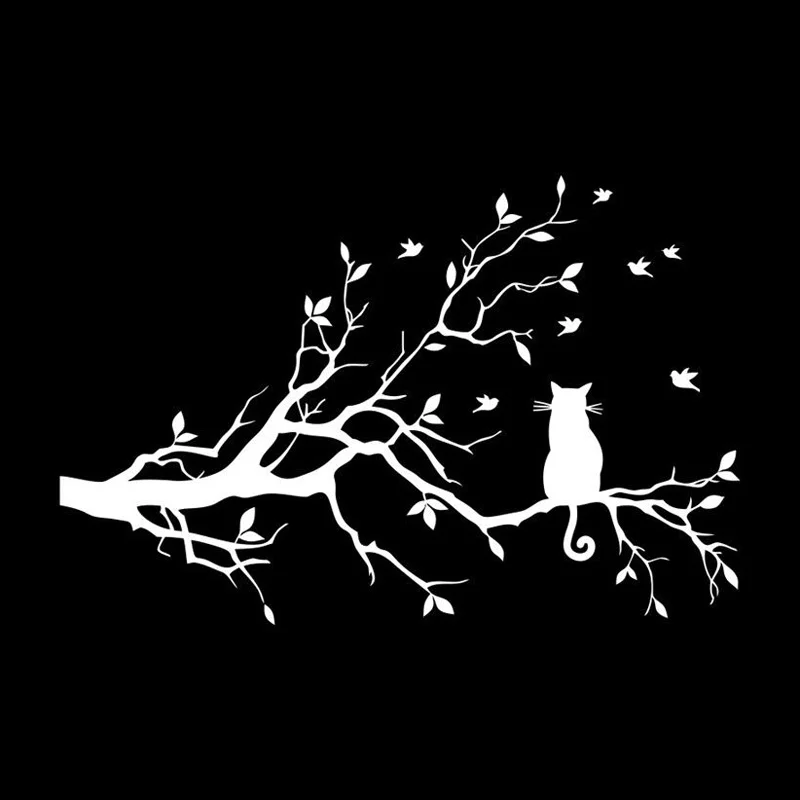 15*9 9 см декор кошка игра джунгли дерево наклейка классическое креативное