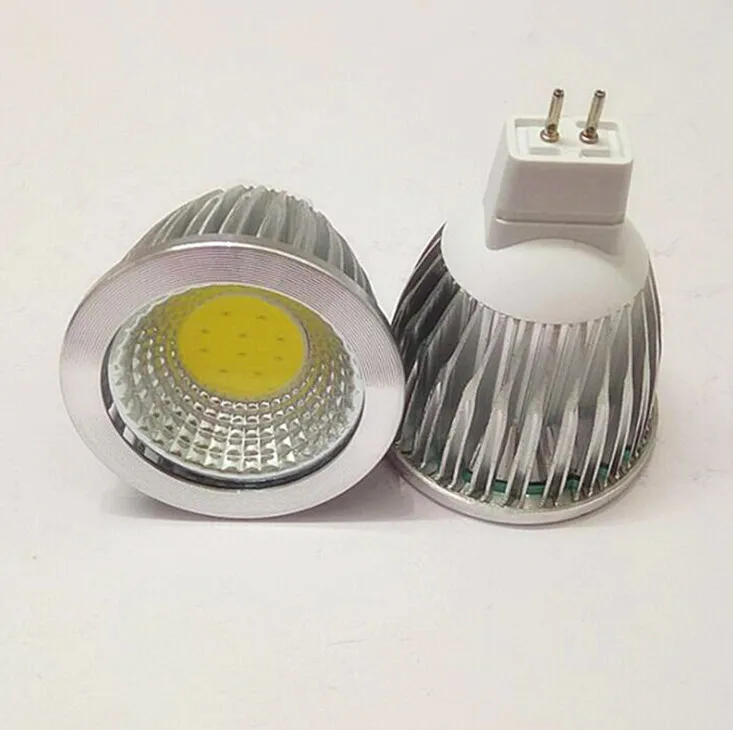밝기 조절 가능한 고출력 5W GU10 E27 MR16 E14 COB LED 램프 조명 led 스포트라이트, 화이트/웜 화이트 led 조명, 무료 배송