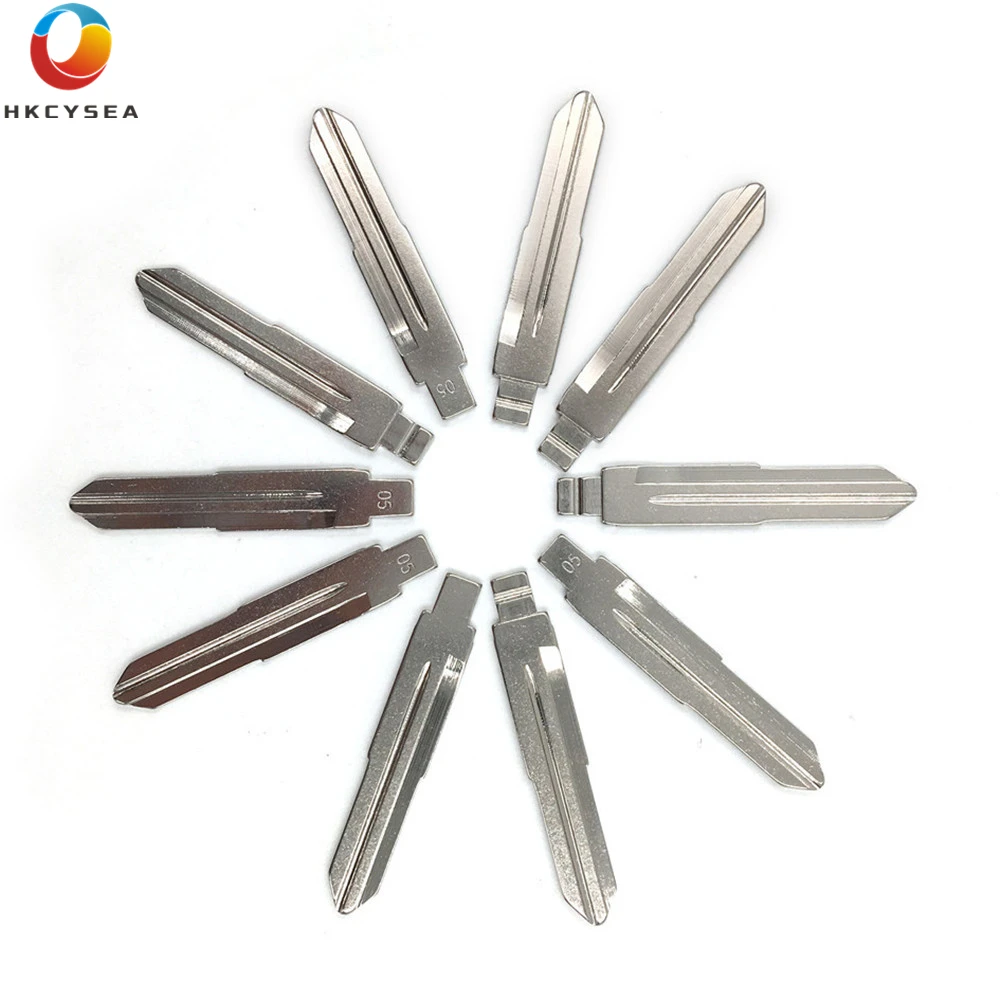 

HKCYSEA 10 pcs/lot Metal Blank Uncut Flip KD Remote Key Blade Type #05 for Suzuki for Chevrolet Key Replacement
