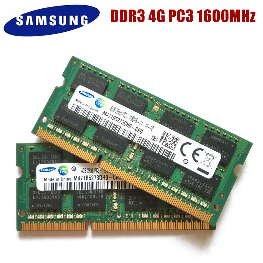 SAMSUNG 4G 2RX8 PC3 12800S DDR3 4 Гб 1600 МГц память для ноутбука 4G PC3 12800S 1600 МГц модуль для ноутбука SODIMM ram