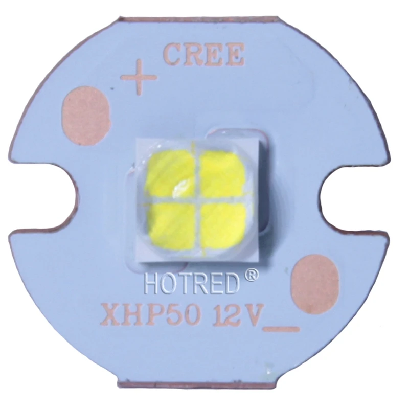 Светодиодный диодный излучатель CREE XHP50 6500 К холодный белый 5000 6 в 12 В 16 мм 20 медная