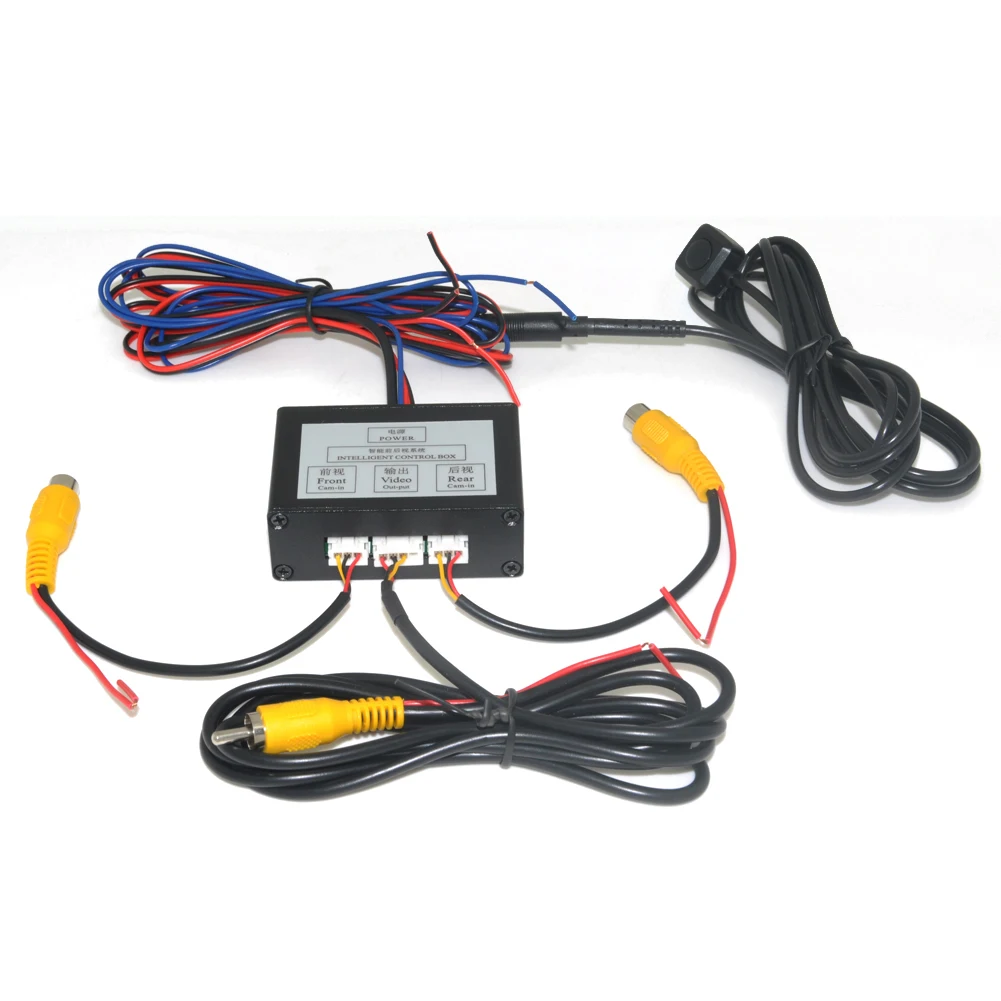 Car Parking font b Camera b font Video Channel Converter Auto Switch Front View Side Rearview