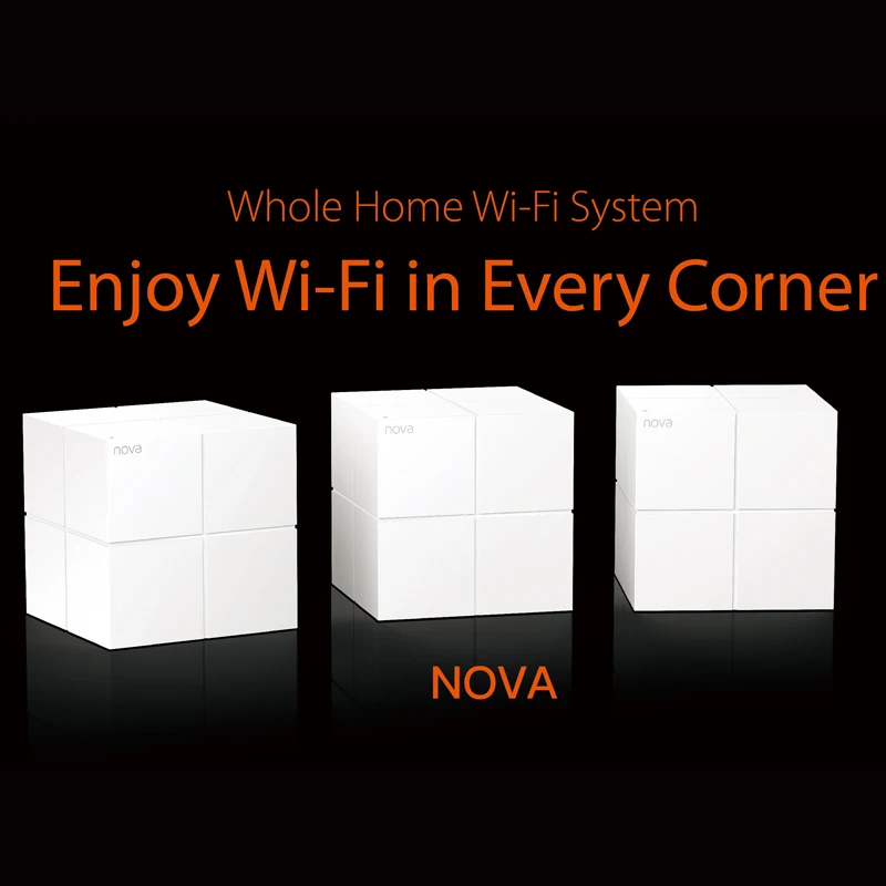 Tenda Nova MW6 весь дом Wi Fi Беспроводной маршрутизатор сетки гигабитный Системы с AC1200 2