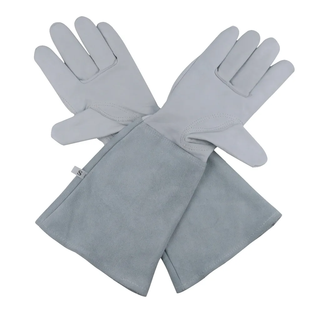 Guantes de soldadura de cuero resistentes al calor/fuego, perfectos para jardinería/soldadura Tig/apicultura/barbacoa