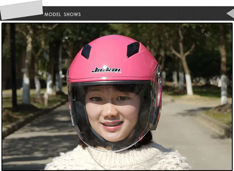 JIEKAI 512 Half Face Flip Up Electronic Motorcycle Hemet With Inner Sun Visor Motorbike Helmets Dual Lens Moto Casque Casco24