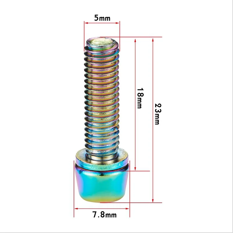 KRSCT Сталь стволовых болты с шайбой M5 18 мм/M6*18 мм для велосипеда велосипедный вынос руля и руль 6 шт./упак