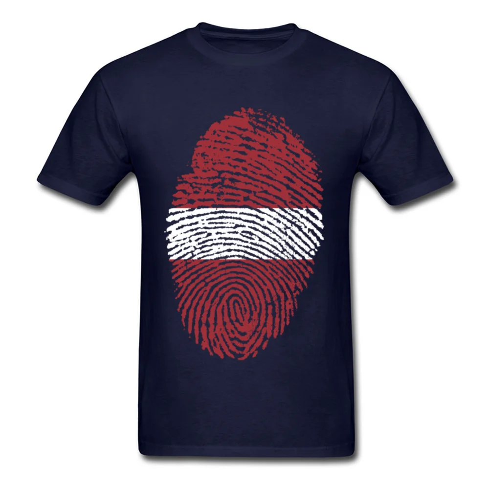 Latvia Flag Fingerprint_navy