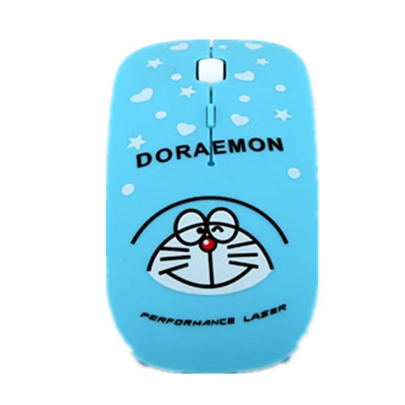 

Ultra Thin Cartoon Doraemon Optical 2.4Ghz Computer USB Mouse 1200DPI Wireless Mouse for Computer PC Game Kids Gift