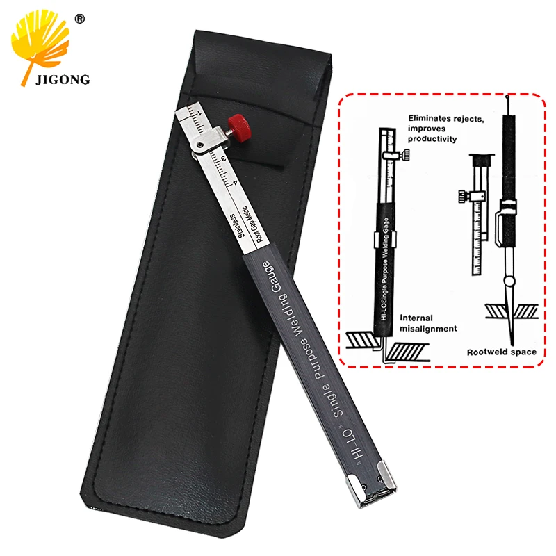 Welding Inspection Scale Small Height Gauge HI-LO Dedicated Internal Welding Ruler Metric Size