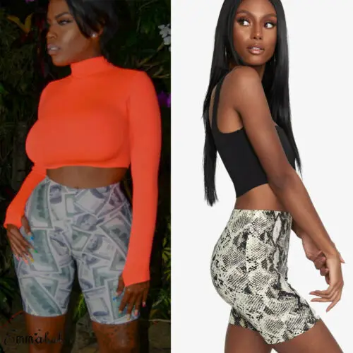 

Women Fashion Hot Soft Casual Bodycon Shorts High Waist Stretchy Beach Trousers